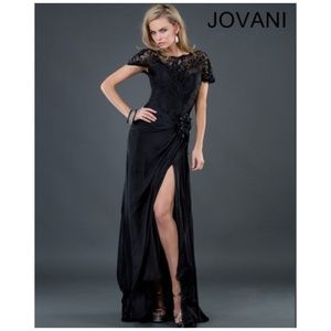 Sultry Black Evening Dress by Jovani